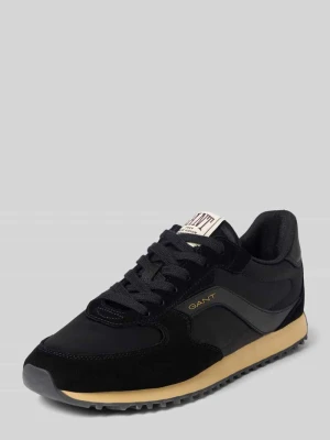 Sneakersy z naturalnej skóry z detalem z logo model 'Beja' Gant