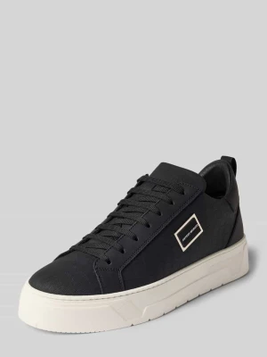 Sneakersy z naturalnej skóry z nadrukiem z motywem węża Antony Morato Czarny