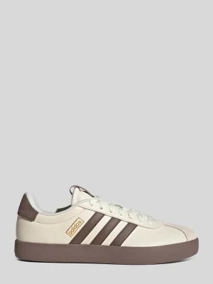 Sneakersy z naturalnej skóry model 'VL COURT 3.0' Adidas Beżowy