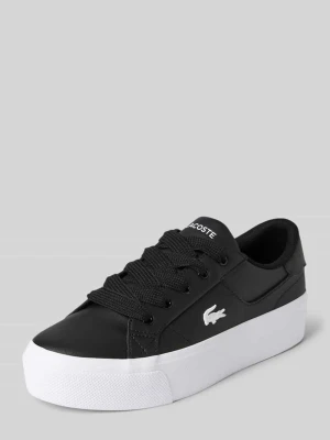 Sneakersy z naturalnej skóry model 'ZIANE' Lacoste Biały