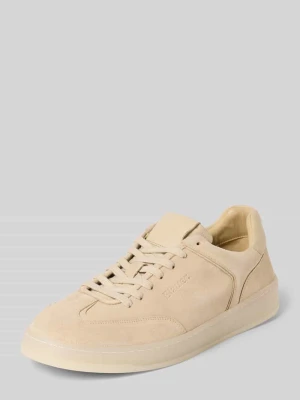 Sneakersy z naturalnej skóry z wytłaczanym logo model 'Farrell' Blauer USA