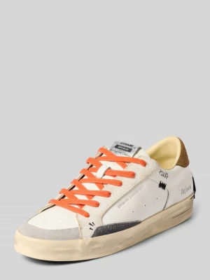 Sneakersy z obszyciem w kontrastowym kolorze Crime London