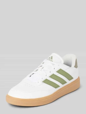 Sneakersy z obszyciem w kontrastowym kolorze model ‘COURTBLOCK’ ADIDAS SPORTSWEAR