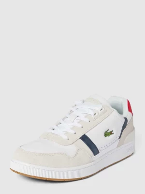 Sneakersy z obszyciem w kontrastowym kolorze model ‘T-CLIP’ Lacoste