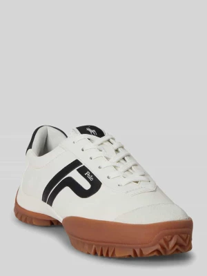 Sneakersy z prawdziwej skóry Polo Ralph Lauren Złamany biały