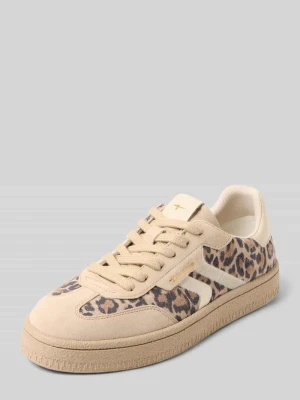 Sneakersy z prawdziwej skóry Tamaris Beżowy