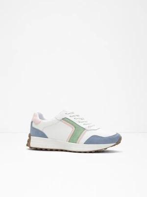 Sneakersy z profilowaną podeszwą BonPrix biały