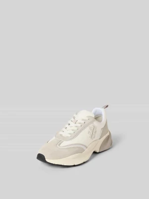 Sneakersy z wyhaftowanym logo Tory Burch Biały