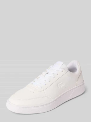 Sneakersy z wytłoczonym logo model 'Court Pro' Lacoste Biały