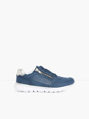 Sneakersy z zamkiem BonPrix niebieski