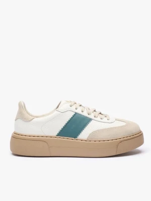 Sneakersy z zielonym akcentem Ryłko