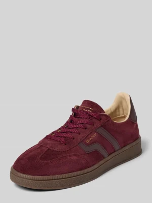 Sneakersy ze skóry bydlęcej model 'Cuzima' Gant Bordowy