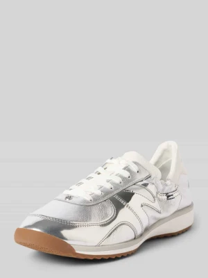 Sneakersy ze skóry model 'COLT' Michael Kors Srebrny