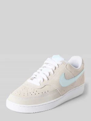 Sneakersy ze skóry model 'COURT VISION LO SD PRM' Nike Biały