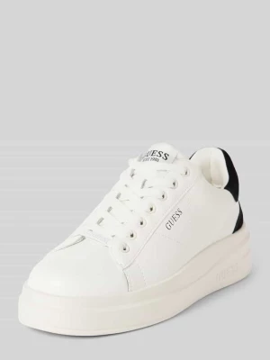 Sneakersy ze skóry model ‘ELBINA’ Guess