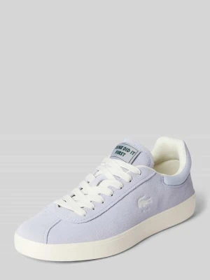 Sneakersy ze skóry w jednolitym kolorze Lacoste