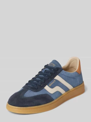 Sneakersy ze skóry w stylu retro Gant