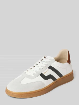 Sneakersy ze skóry w stylu retro Gant