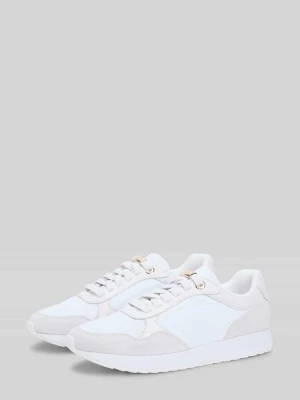 Sneakersy ze skóry welurowej z detalami z siateczki Tommy Hilfiger