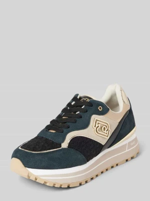 Sneakersy ze skóry z detalami z logo model ‘MAXI WONDER’ Liu Jo