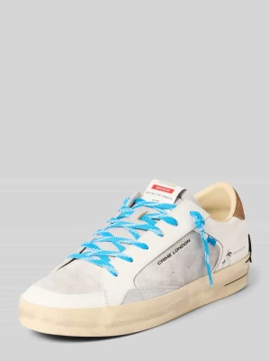 Sneakersy ze Skóry z Detale z logo Crime London