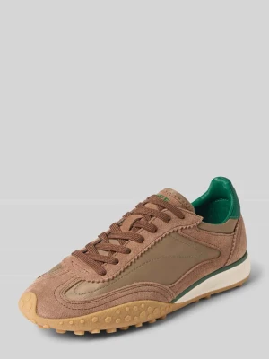 Sneakersy ze skóry z detalem z logo model ‘BRIDGE’ HOFF