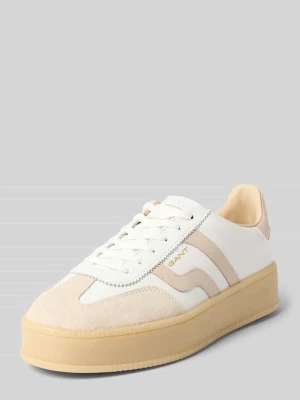 Sneakersy ze skóry z podeszwą na platformie model 'Cuzmani' Gant