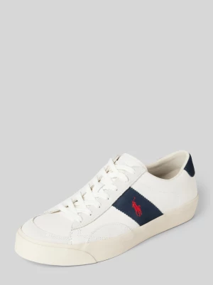 Sneakersy ze skóry z wyhaftowanym logo model ‘SAYER’ Polo Ralph Lauren