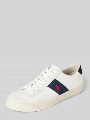 Sneakersy ze skóry z wyhaftowanym logo model ‘SAYER’ Polo Ralph Lauren