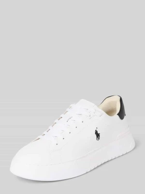Sneakersy ze skóry z wyhaftowanym logo Polo Ralph Lauren