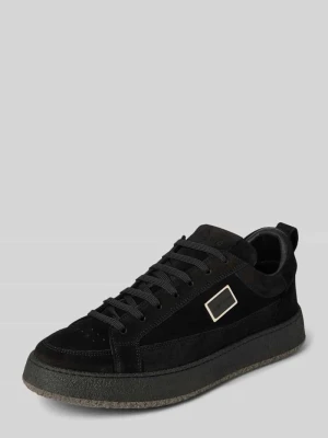 Sneakery sznurowane z detalem z logo Antony Morato