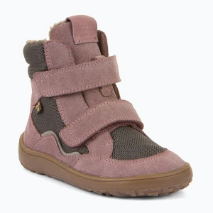 Śniegowce barefoot dziecięce Froddo Tex Winter grey/pink