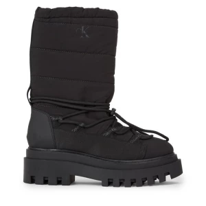 Śniegowce Calvin Klein Jeans Flatform Snow Boot Nylon Wn YW0YW01146 Triple Black 0GT