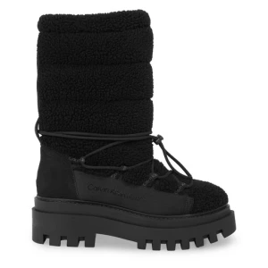 Śniegowce Calvin Klein Jeans Flatform Snow Boot Sherpa Wn YW0YW01195 Triple Black 0GT
