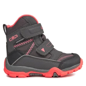Śniegowce CMP Pyry Snow Boot Wp 38Q4514 Titanio-Red Fluo 30UP