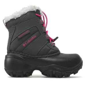 Śniegowce Columbia Childrens Rope Tow III Waterproof BC1323 Dark Grey/Haute Pink 089
