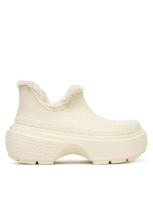 Śniegowce Crocs Stomp Lined Shorty Boot 210673 Écru Kremowy