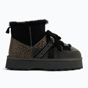 Śniegowce damskie EMU Australia Blurred Micro Patchwork Leo charcoal Brązowy
