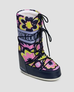 Śniegowce Damskie Moon Boot Icon Flower
