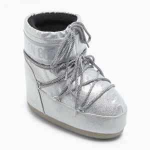 Śniegowce damskie Moon Boot Icon Low Glitter silver