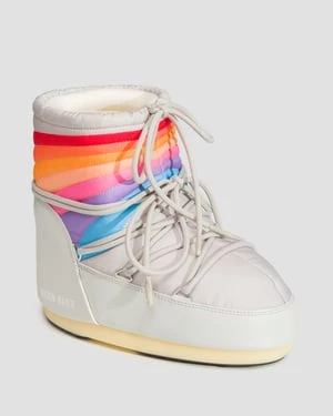 Śniegowce Damskie Moon Boot Icon Low Rainbow Szare