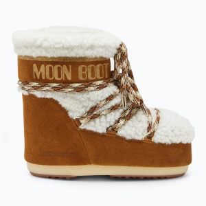 Śniegowce damskie Moon Boot Icon Low Shearling whisky/off white