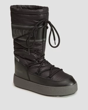 Śniegowce Damskie Moon Boot Ltrack High Nylon Wp Czarne