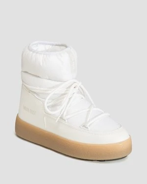 Śniegowce damskie Moon Boot Ltrack Low Nylon Wp Białe