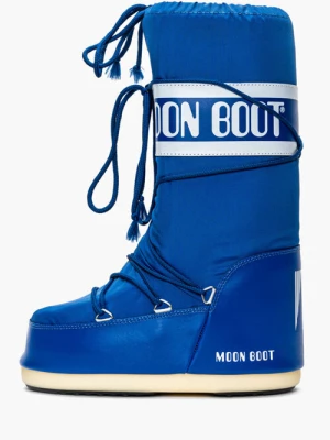 Śniegowce damskie niebieskie Moon Boot Nylon Electric Blue