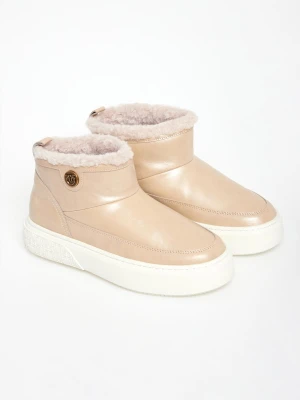 Śniegowce damskie skórzane Yoko 22 PINKO