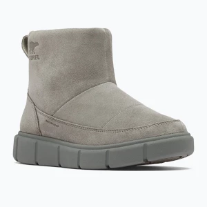 Śniegowce damskie Sorel Explorer III Slip-On WP quarry/sea salt