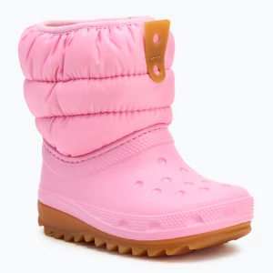 Śniegowce dziecięce Crocs Classic Neo Puff Boot Toddler pink tweed/gum