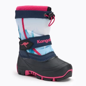 Śniegowce dziecięce KangaROOS Kanga-Bean IV dk navy/ daisy pink