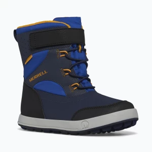 Śniegowce dziecięce Merrell Snow Storm 3.0 Wtrpf blue/black/orange